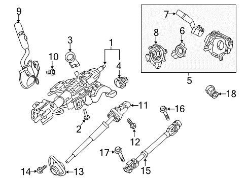 2020 Ford F-250 Super Duty Ignition Lock Diagram 2