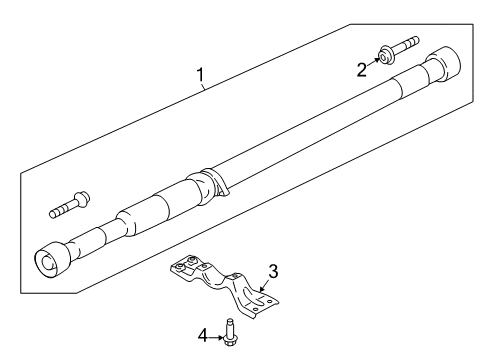 2022 Ford EcoSport Drive Shaft - Rear Diagram