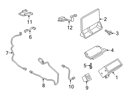 2021 Lincoln Navigator Navigation System Components Diagram