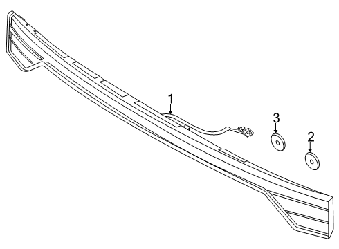 2020 Lincoln Aviator Reflector Diagram