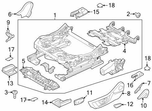 2024 Ford Mustang Tracks & Components Diagram 2