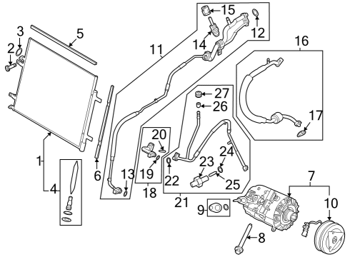 2023 Ford F-250 Super Duty Air Conditioner Diagram 2