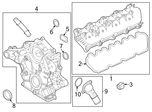 2023 Ford F-250 Super Duty GASKET Diagram for LC3Z-8C387-A