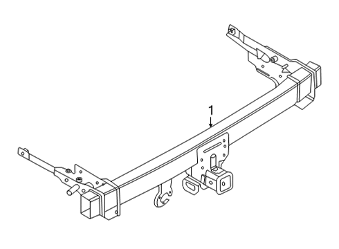 2023 Ford Bronco Sport Trailer Hitch Components Diagram