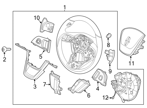 2020 Lincoln Aviator SWITCH ASY - CONTROL Diagram for LC5Z-9C888-GA