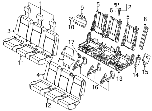 2023 Ford Transit Second Row Seats Diagram 5