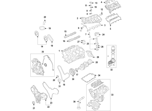 2021 Ford F-150 INSULATOR ASY Diagram for ML3Z-6038-AB