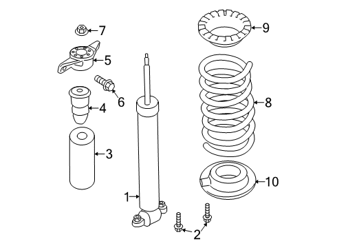 2020 Lincoln MKZ Shocks & Components - Rear Diagram 2