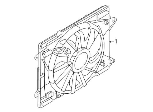 2023 Ford Maverick Cooling System, Radiator, Water Pump, Cooling Fan Diagram 2