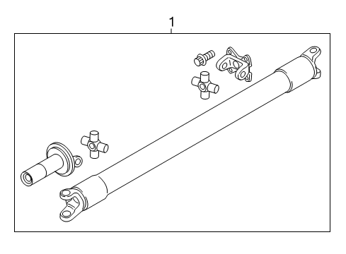 2020 Ford F-150 Drive Shaft - Rear Diagram 1