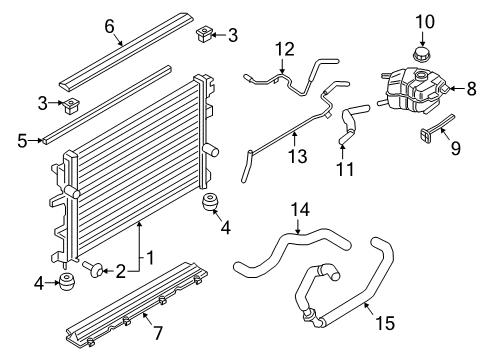 2020 Lincoln Continental Radiator & Components Diagram 3