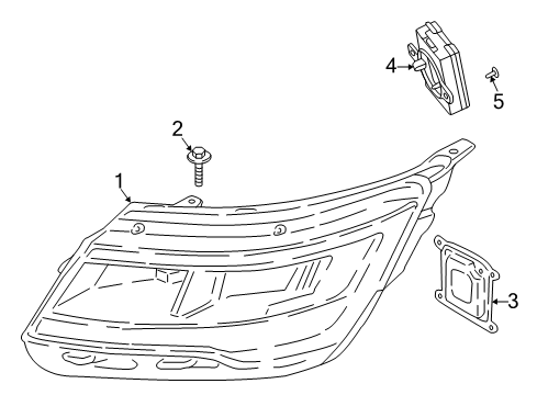 2020 Ford Explorer Headlamps Diagram