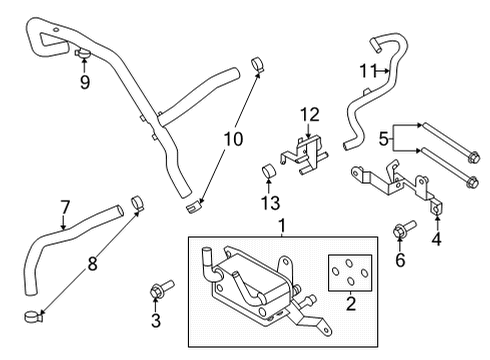 2021 Ford Bronco TUBE Diagram for MB3Z-7A031-A