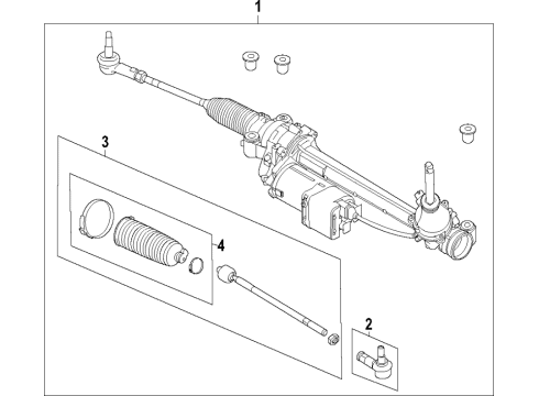 2021 Ford Transit Steering Column & Wheel, Steering Gear & Linkage Diagram 5