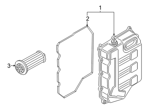 2022 Ford Bronco Sport Transaxle Parts Diagram 1