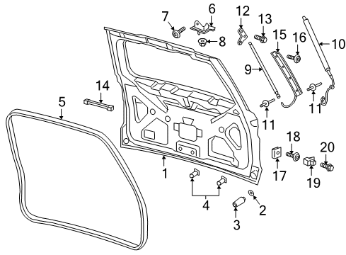 2023 Ford Expedition Lift Gate Diagram