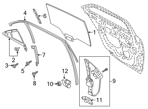 2020 Lincoln Continental Rear Door Diagram 2