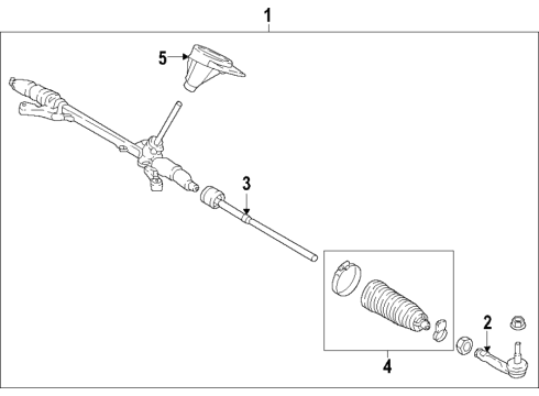 2020 Ford EcoSport Steering Column & Wheel, Steering Gear & Linkage Diagram 5