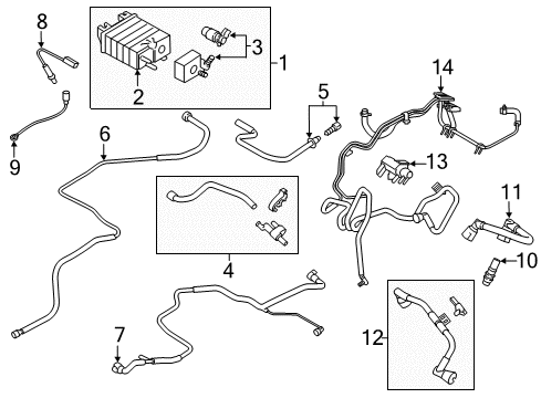 2020 Lincoln MKZ Emission Components Diagram 3