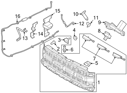 2022 Ford F-150 Parking Aid Diagram 7