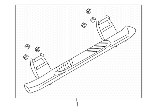 2022 Ford F-150 Running Board Diagram 3