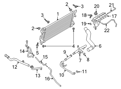 2020 Ford F-150 Radiator & Components Diagram 2