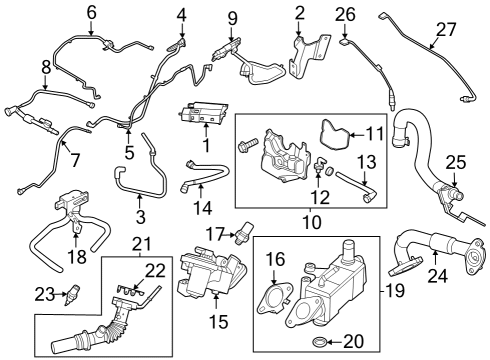 2023 Ford Escape GASKET Diagram for P2GZ-9E464-A