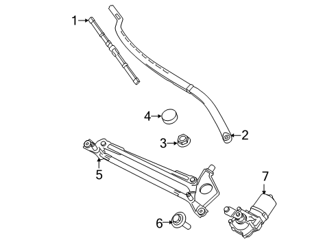 2021 Lincoln Corsair Wiper & Washer Components Diagram 3