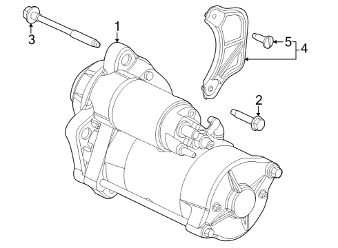 2023 Ford F-350 Super Duty STARTER MOTOR ASY Diagram for PC3Z-11002-A