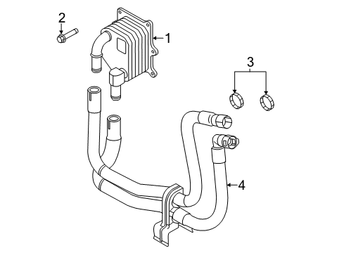 2019 Ford Police Interceptor Sedan Oil Cooler Diagram 1