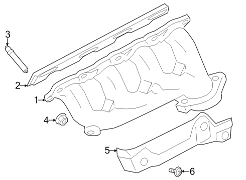 2023 Ford F-350 Super Duty Exhaust Manifold Diagram 2