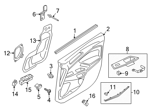 2021 Ford EcoSport Rear Door Diagram 1