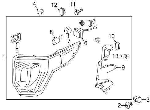 2019 Ford Police Interceptor Utility Tail Lamps Diagram