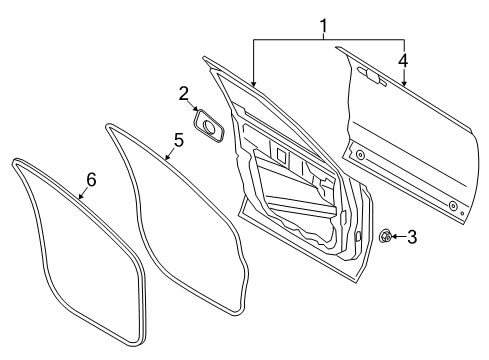 2020 Lincoln Corsair Front Door Diagram