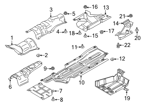 2020 Ford Fusion Front Floor Diagram 2