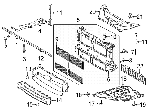 2021 Lincoln Corsair DEFLECTOR - AIR Diagram for LX6Z-8311-G