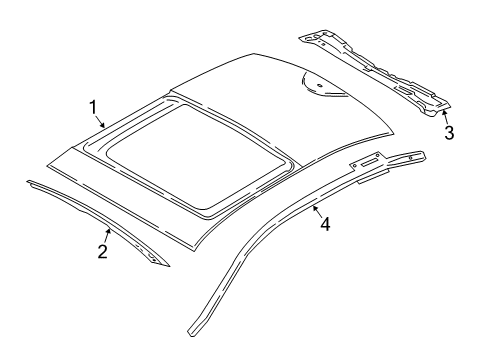 2020 Lincoln Continental Roof & Components Diagram 1