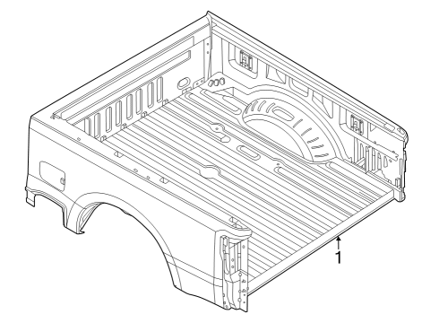 2023 Ford F-250 Super Duty Box Assembly Diagram 1