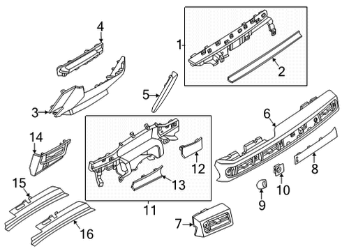 2022 Lincoln Nautilus PANEL - INSTRUMENT Diagram for MA1Z-5804608-BG