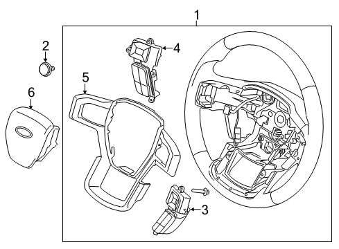 2020 Ford F-150 Steering Column & Wheel, Steering Gear & Linkage Diagram 10