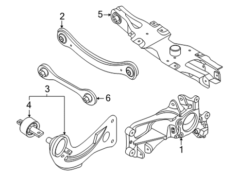 2022 Ford Maverick ARM ASY - REAR SUSPENSION Diagram for NZ6Z-5500-A