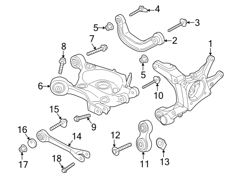 2024 Ford Mustang ARM ASY - REAR SUSPENSION Diagram for PR3Z-5500-D