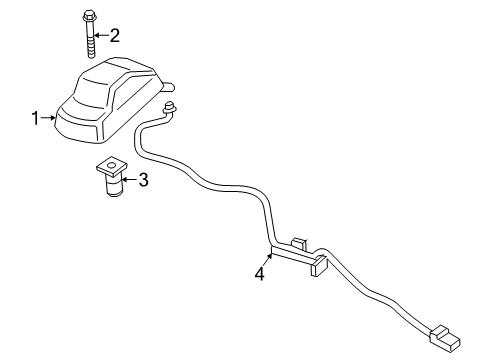 2020 Ford F-350 Super Duty Roof Lamps Diagram 2