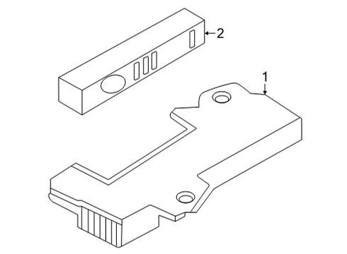 2022 Ford Maverick Keyless Entry Components Diagram