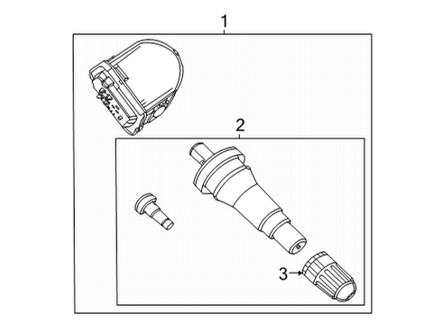 2023 Ford Mustang Mach-E Tire Pressure Monitoring Diagram