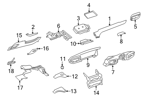 2022 Ford Explorer COVER ASY Diagram for LB5Z-7804459-AF