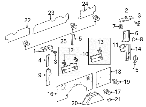 2022 Ford Transit Interior Trim - Side Panel Diagram 8