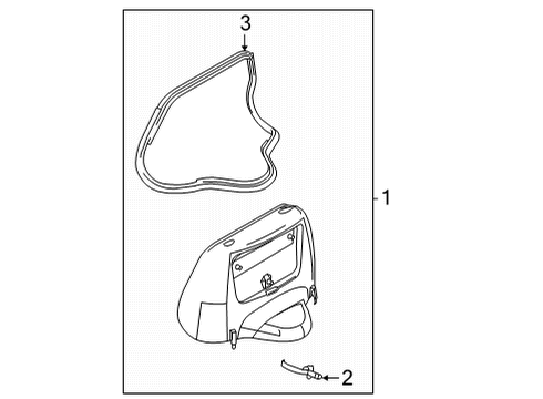 2023 Ford E-350/E-350 Super Duty Engine Cover & Components Diagram 3