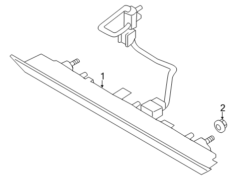 2021 Lincoln Corsair High Mount Lamps Diagram