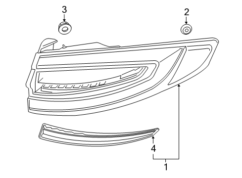 2020 Ford Police Responder Hybrid Tail Lamps Diagram